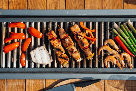 Grilling food on My BBQ Table